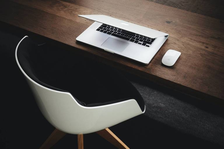 laptop on desk