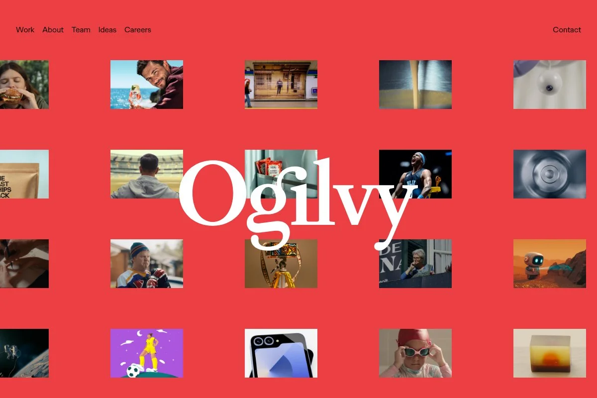Screenshot of Ogilvy homepage