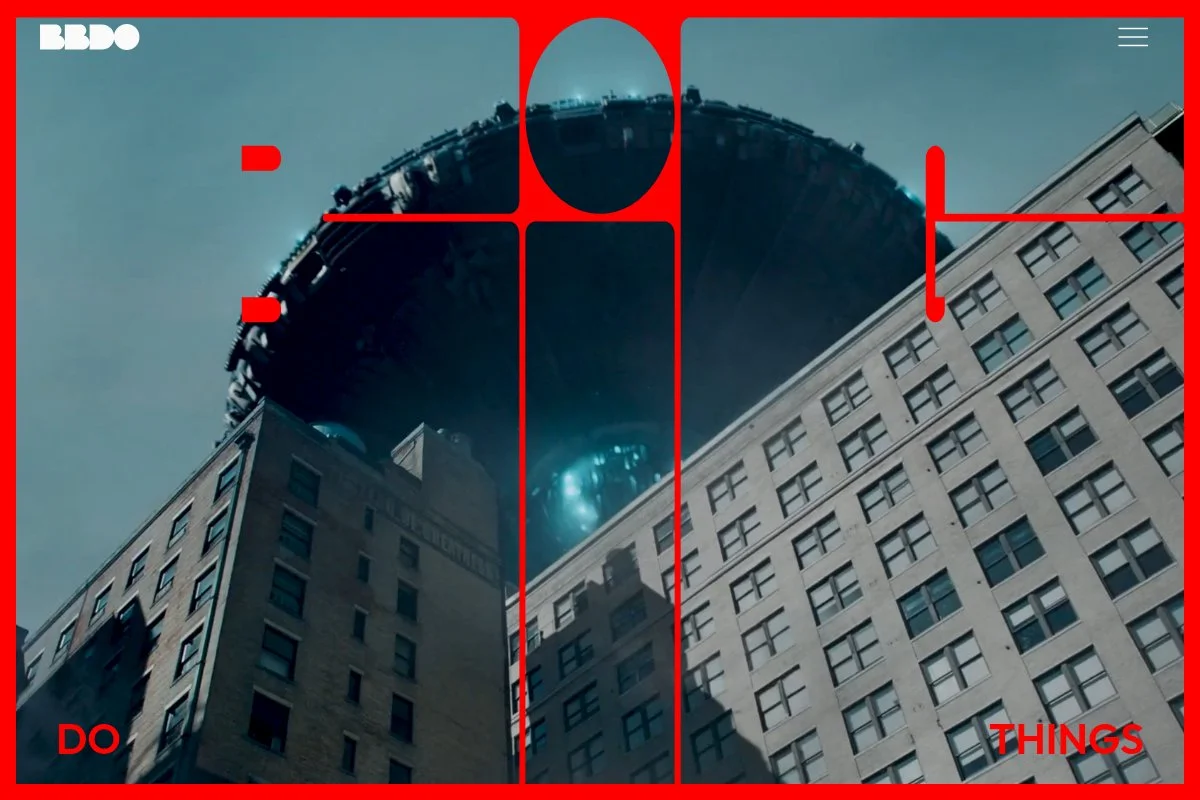 Screenshot of BBDO homepage