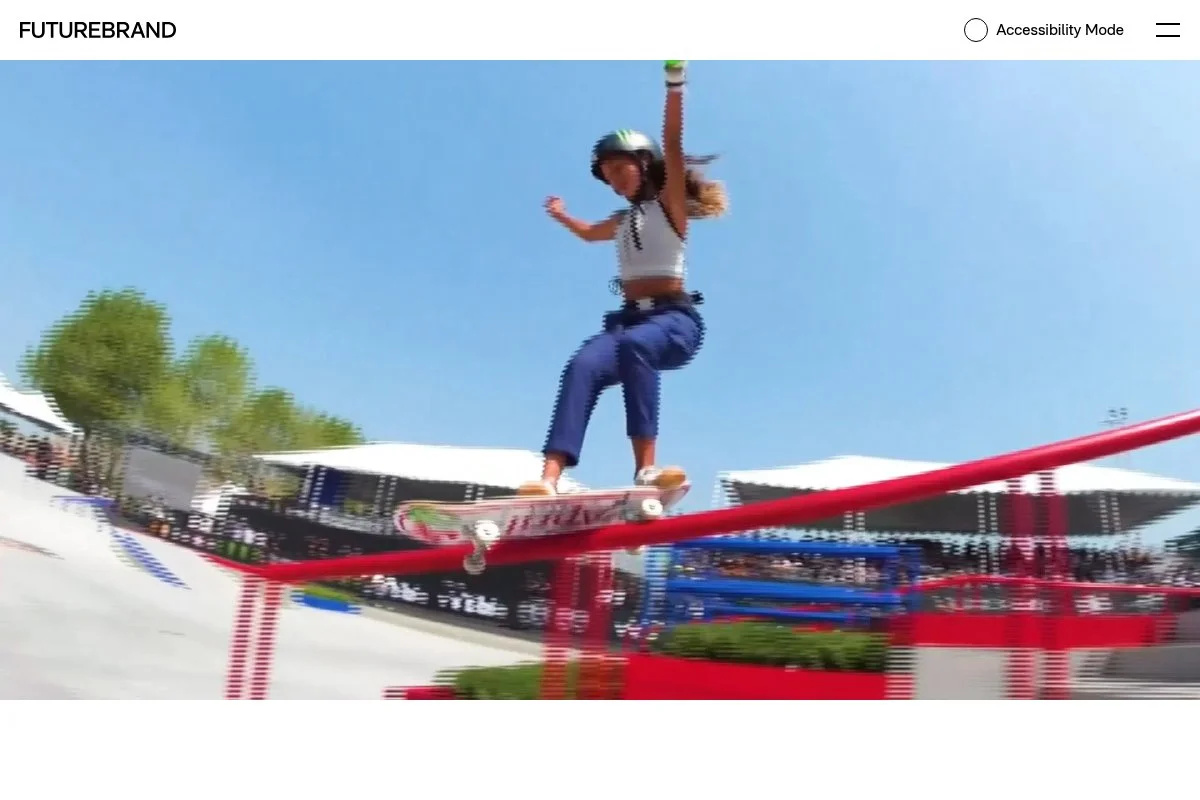 Screenshot of FutureBrand homepage